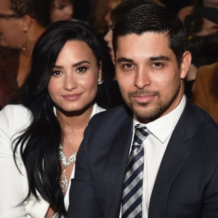 Wilmer Valderrama and his ex-girlfriend Demi Lovato.